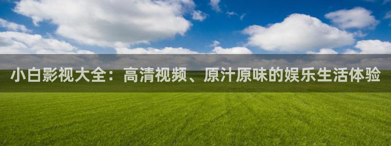 极速影院2024：小白影视大全：高清视频、原汁原味的娱乐生活体验