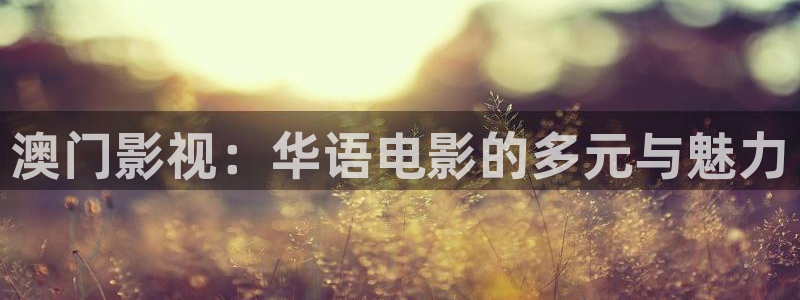 96视频极速版全免费：澳门影视：华语电影的多元与魅力